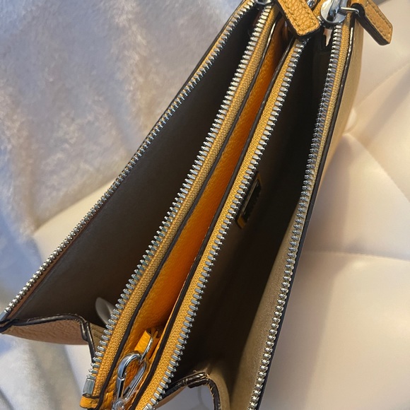 MCM Milla Grained Calfskin Double Crossbody Bag - Picture 10 of 11